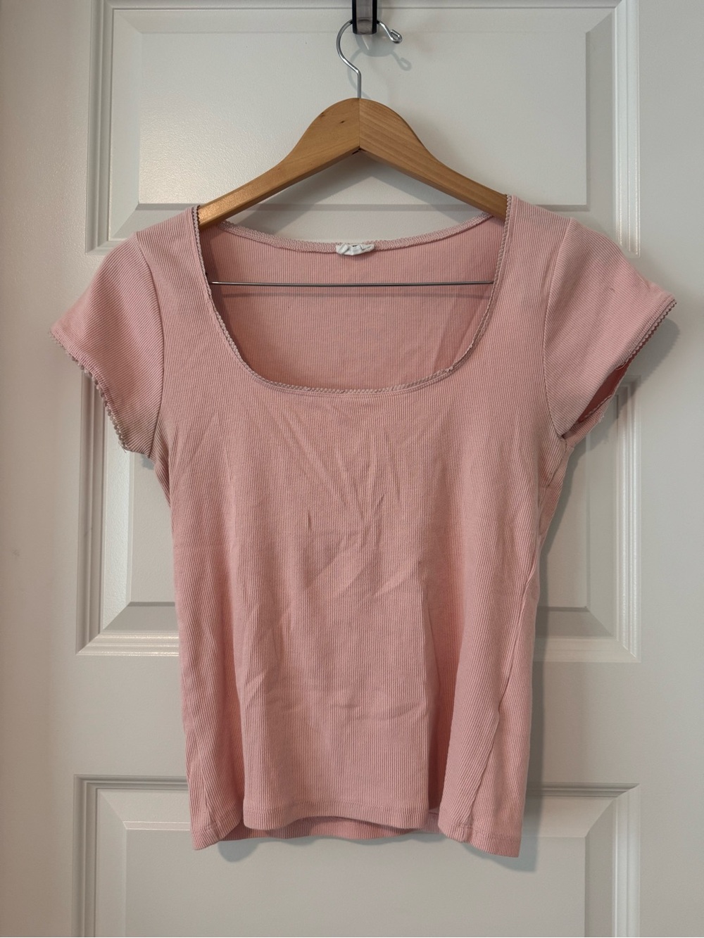 Cotton On Soft Pink Scoop Neck Short Sleeve Tee